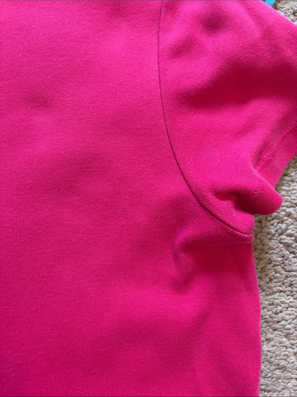 Charter Club Pima Cotton Short Sleeve Tees in Hot Pink & Teal (2-Pack) Size M - Picture 5 of 10